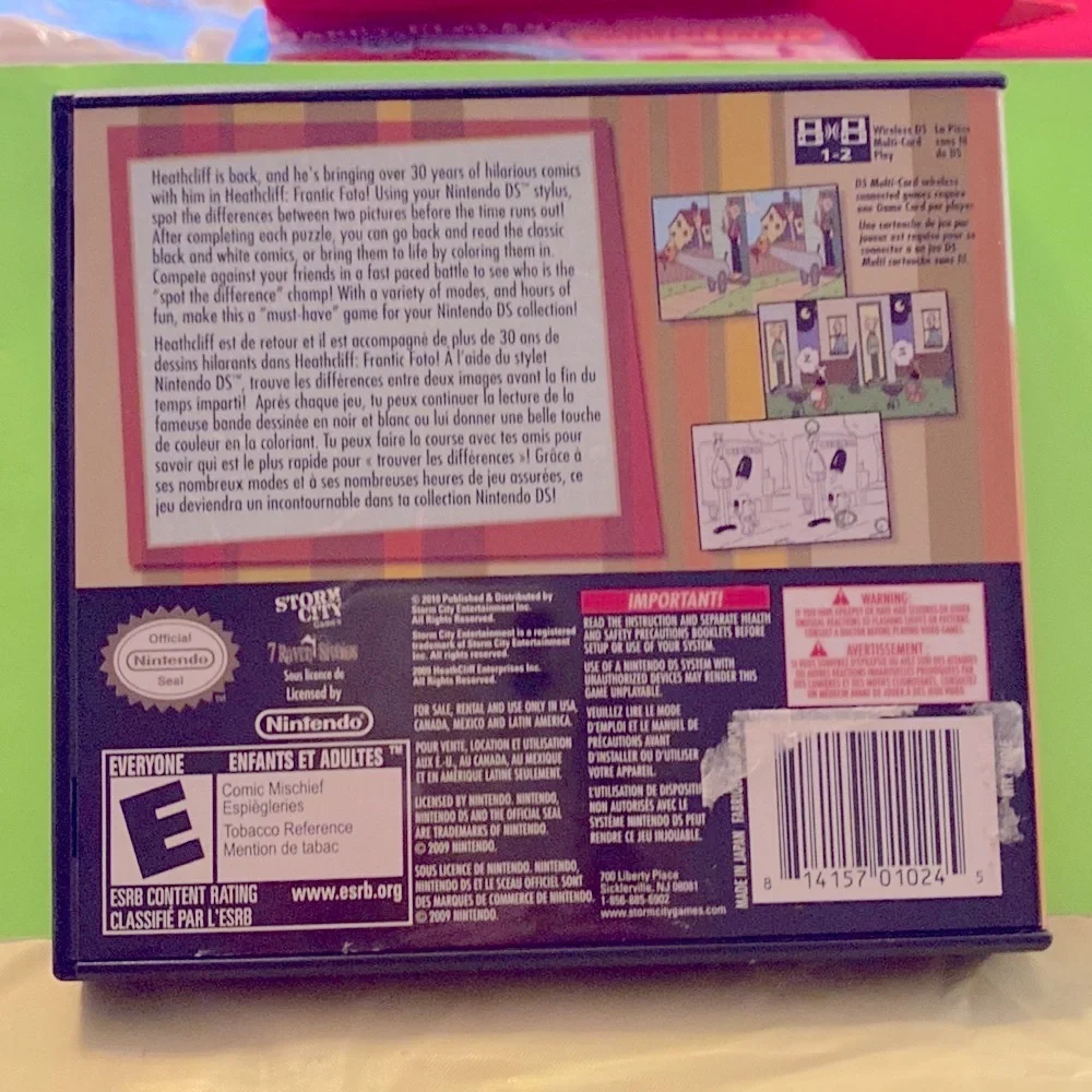 Nintendo DS game - Heathcliff Frantic Foto